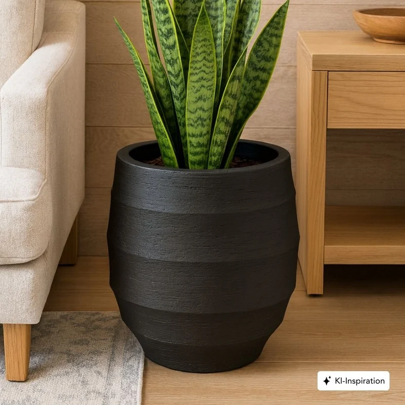 Pflanzkübel Rulo Lehmoptik Curved