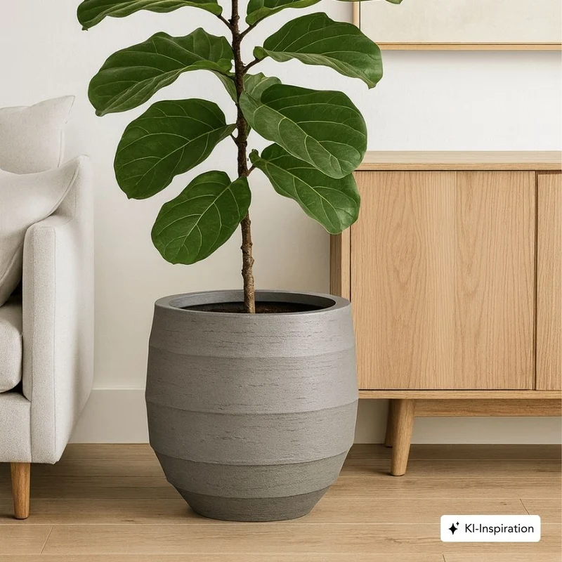 Pflanzkübel Rulo Lehmoptik Curved