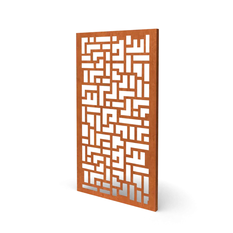 Sichtschutz Cortenstahl Tangle