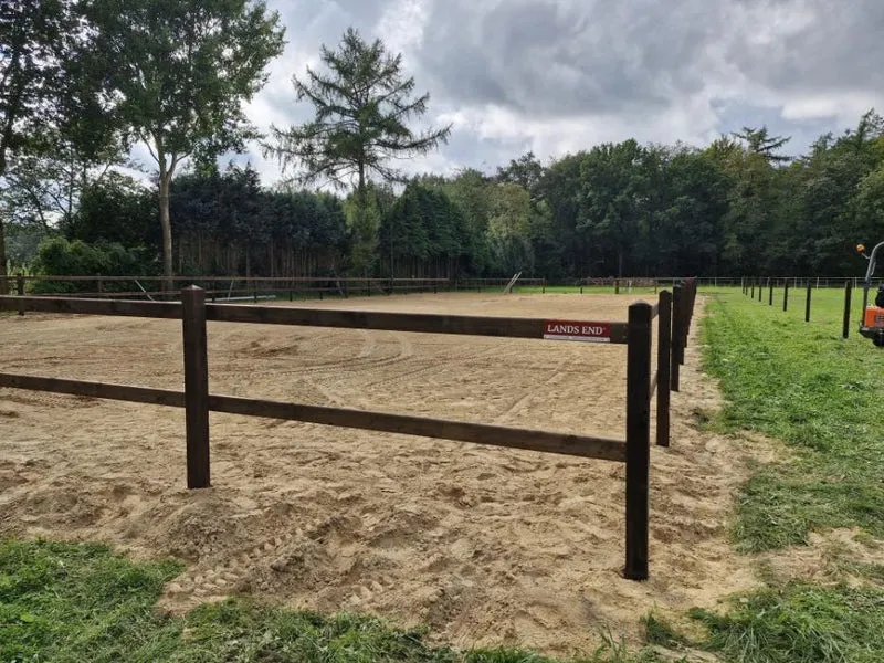 Reitplatz Zaun Lord Dark-Brown - Mit 2 Riegel