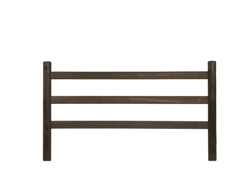 Reitplatz Zaun Economy Dark-Brown - Mit 3 Riegel