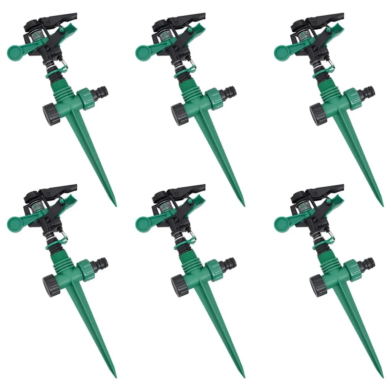 Impuls-Rasensprenger Sprenger Sprinkler Impulsregner 6er Set Flächenregner