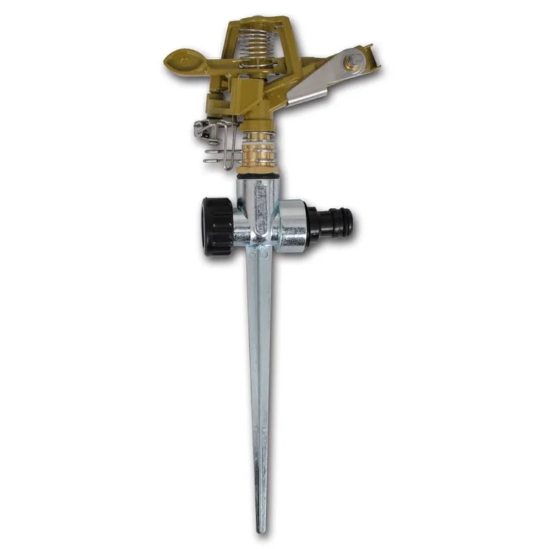 Impuls Sprinkler 2er Set Gartenbewässerung Zink Metallspitzen Rasensprenger