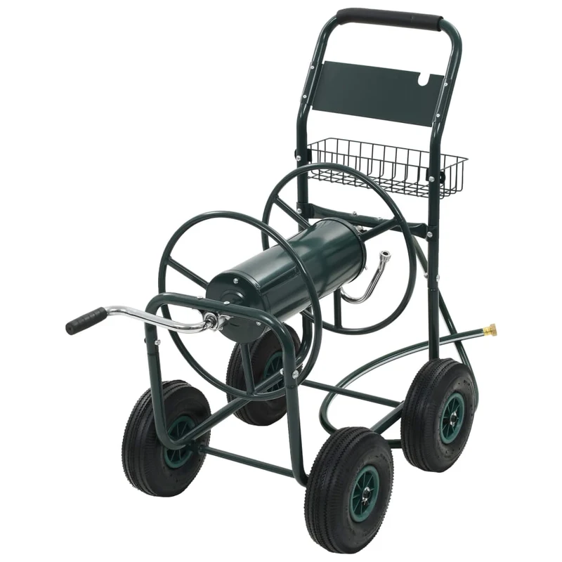 Schlauchwagen 1/2" Anschluss Schlauchaufroller 75 m Stahl Gartenschlauchwagen