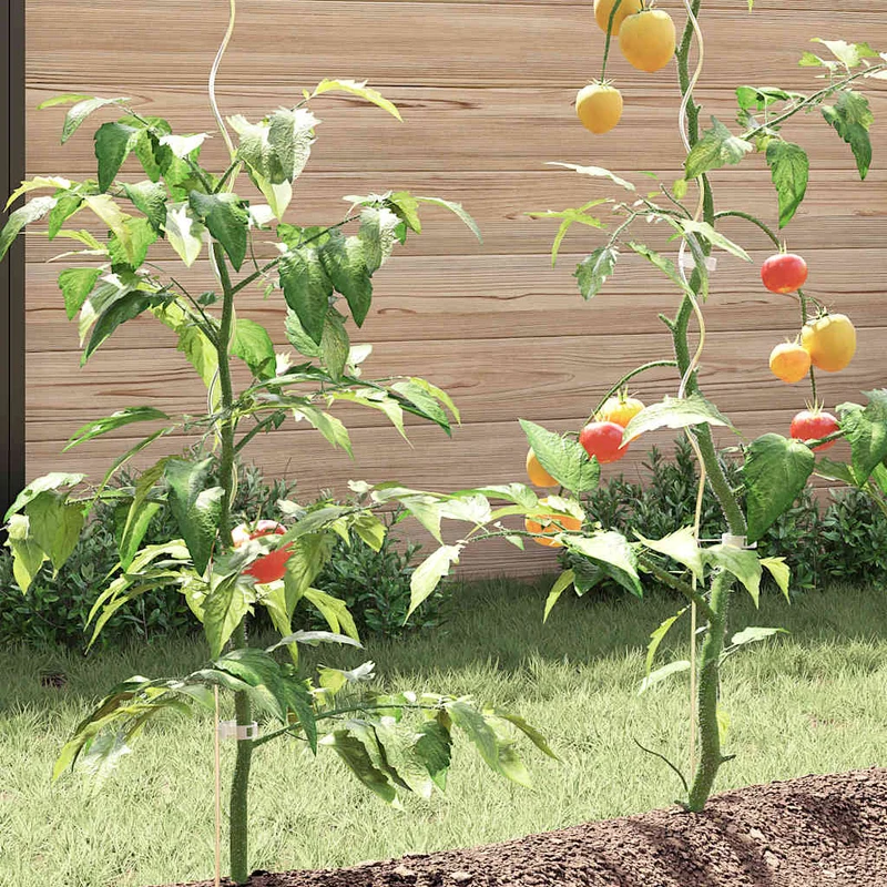 Tomaten Spiralstäbe 50 Stk. 110 cm Verzinkter Stahl 6 mm Pflanzstäbe Rankhilfe