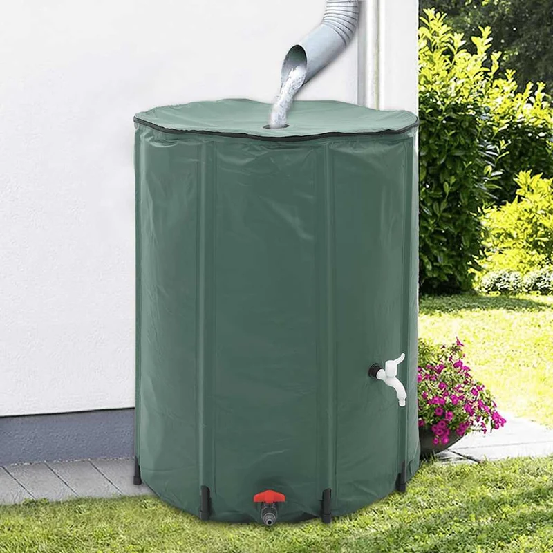 Wasserspeicher Regentonne Wassertank 500L klappbar Regenwasser 80 x 98 cm PVC