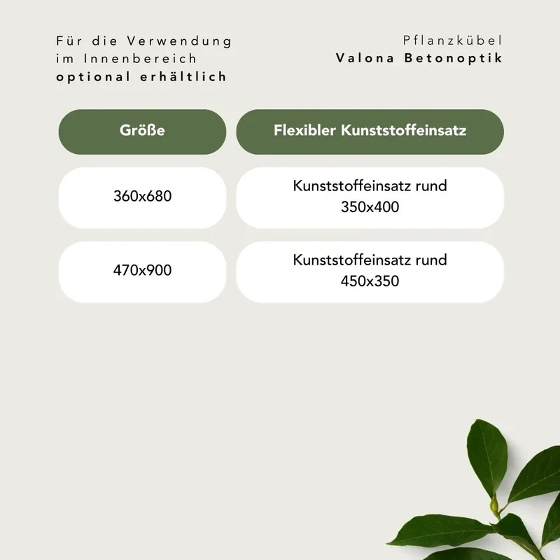 Pflanzkübel Valona Betonoptik