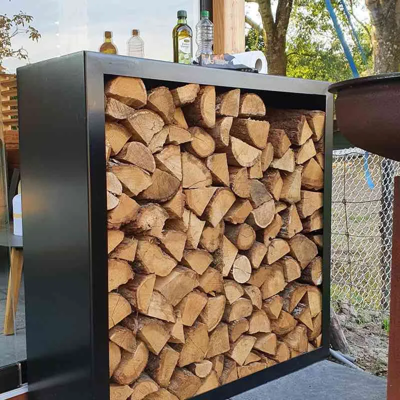 Holzlager Ontario Stahl farbig