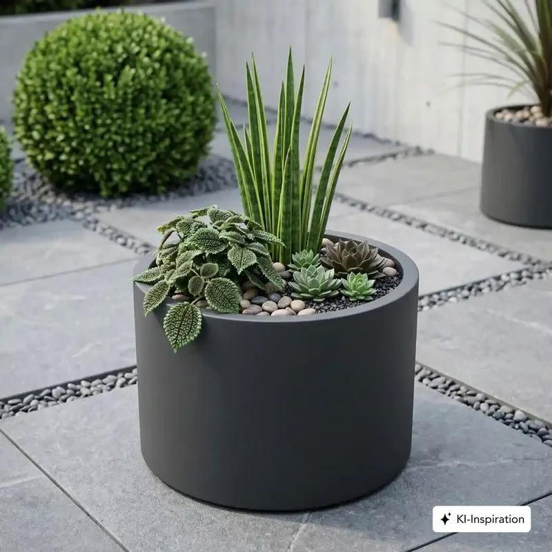 Pflanzkübel Lone Aluminium farbig