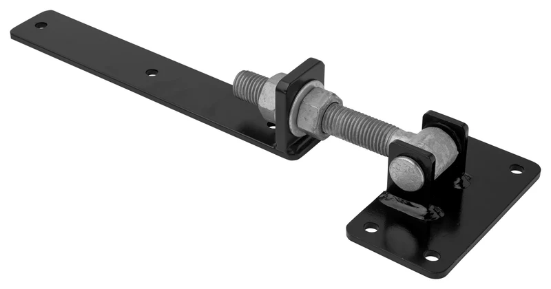 Tor-Scharnier 30cm verstellbar - schwarz pulverbeschichtet