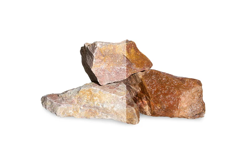 Gabionenstein Bruchstein Terracotta rot-orange 80-120 mm (8-12 cm)
