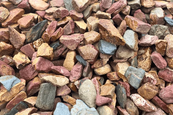 Gabionenstein Bruchstein Terracotta rot-orange 80-120 mm (8-12 cm)