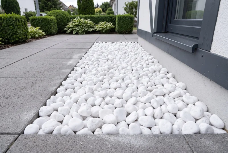 Schneeweiss getrommelt, 25-40 mm