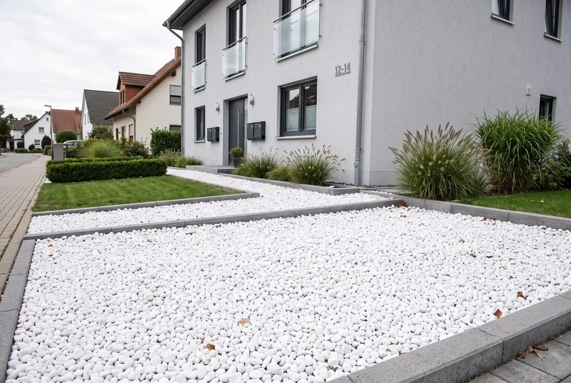 Schneeweiss getrommelt, 16-25 mm