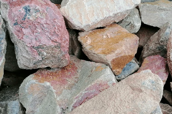Mauer- und Gestaltungssteine Trockenmauer Bruchstein Terracotta 10-40 cm