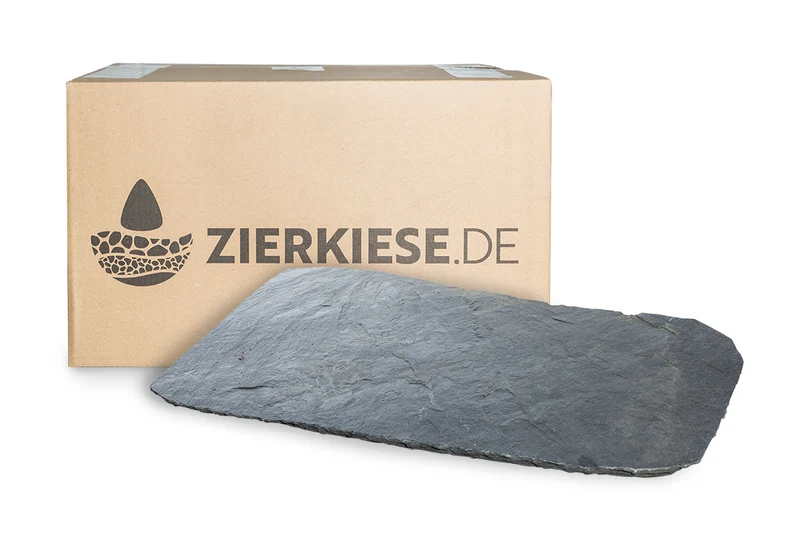 Trittstein Schiefer gespalten anthrazit Step Stone schwarz