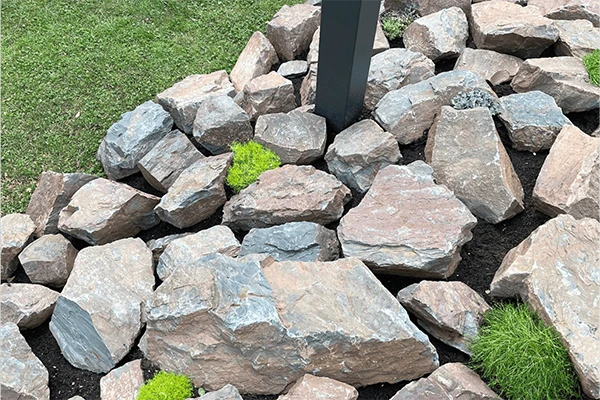 Mauer- und Gestaltungssteine Trockenmauer Bruchstein Grauwacke 10-40 cm