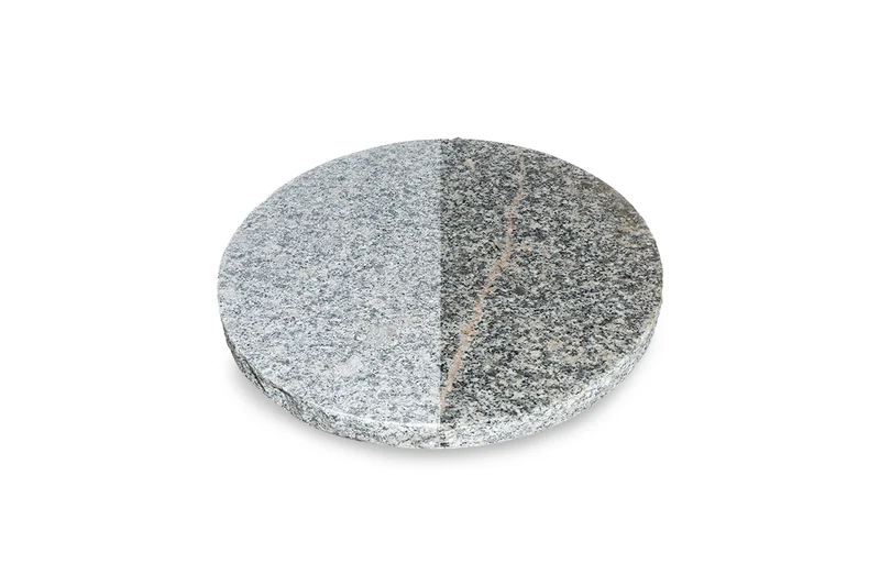 Trittplatte Granit grau rund Step Stone