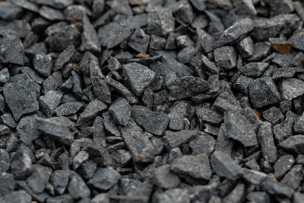 Basaltsplitt schwarz anthrazit