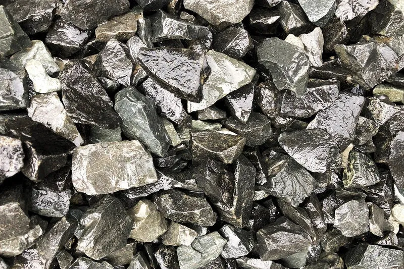 Basaltsplitt schwarz anthrazit
