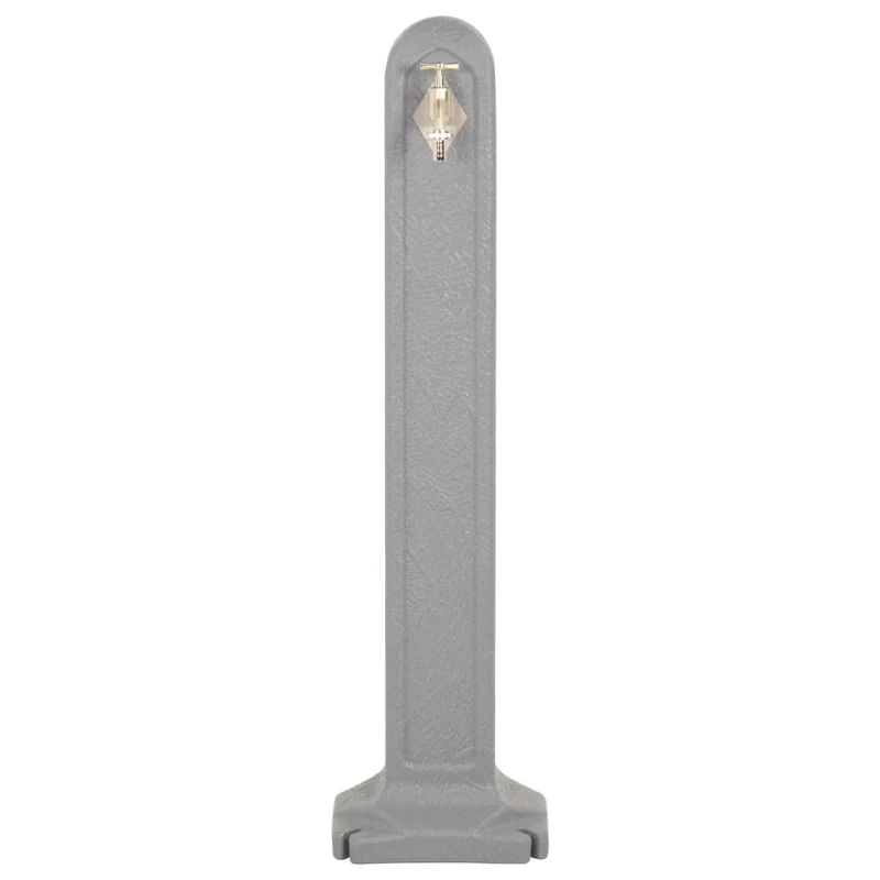 Wasserzapfsäule 90cm HDPE Steinoptik Garten Wasserhahn Wasserstelle