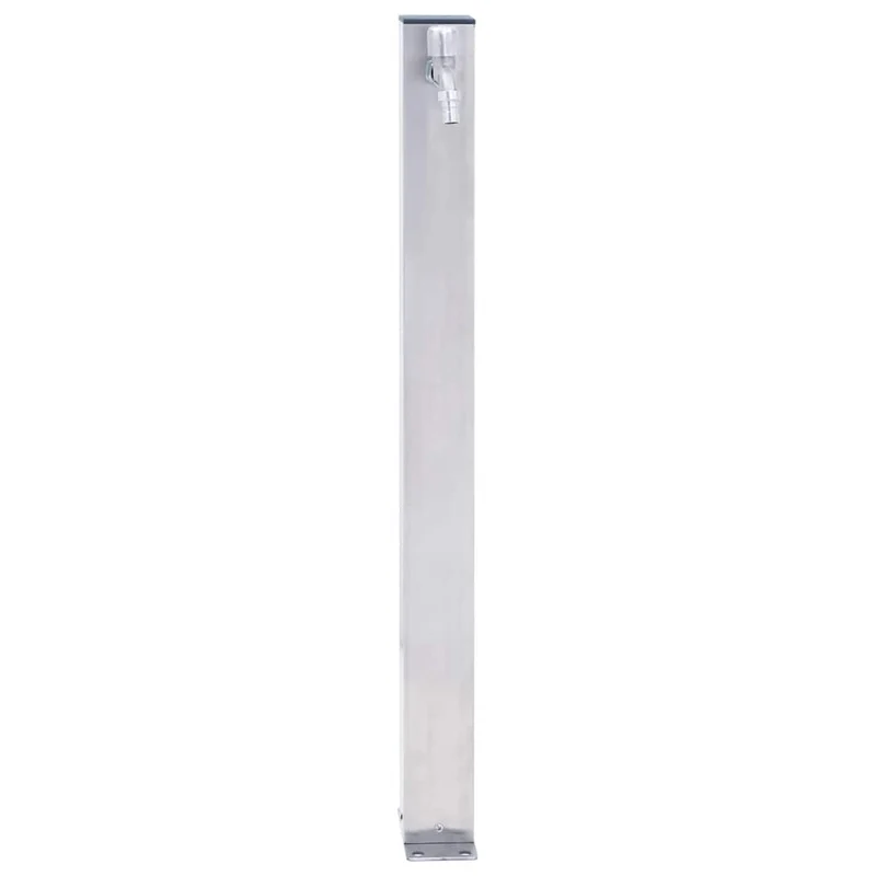 Wasserzapfsäule Edelstahl 23x7x40cm Wasserhahn Garten Zapfstelle Außen