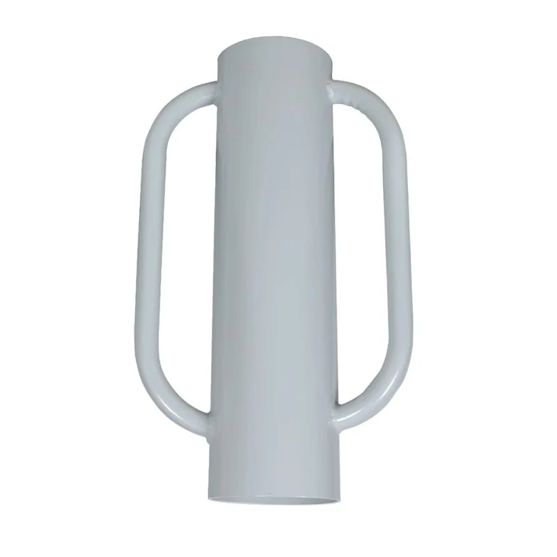 Pfahlramme mit Griffen Stahl Pfostenramme Handramme 15cm Durchmesser innen