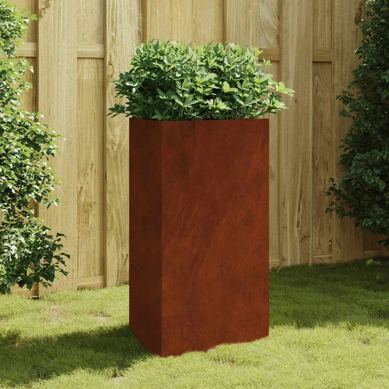 Hochbeet 50x43x75 cm Cortenstahl rostig Pflanzbeet Pflanzkasten