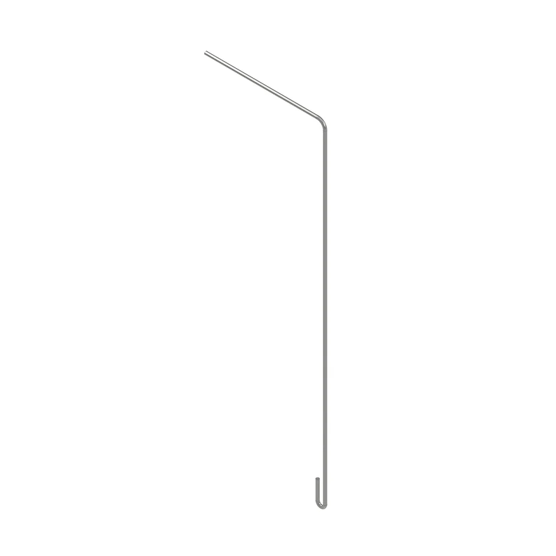 bellissa Blumenampel Halterung 45 (3er Set); L 16 x B 0,4 x H 45 cm, 4 mm verz. Stahl, +Biegeh.