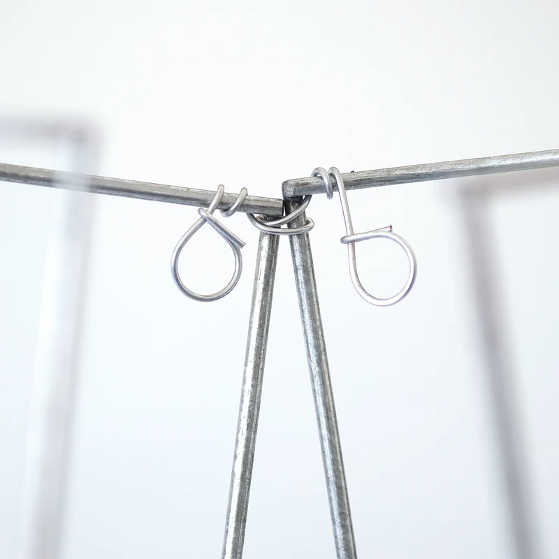 bellissa Turmverbinder (10er Set); L 10 x B 0.1 x H 1 cm, 1 mm verz. Stahl