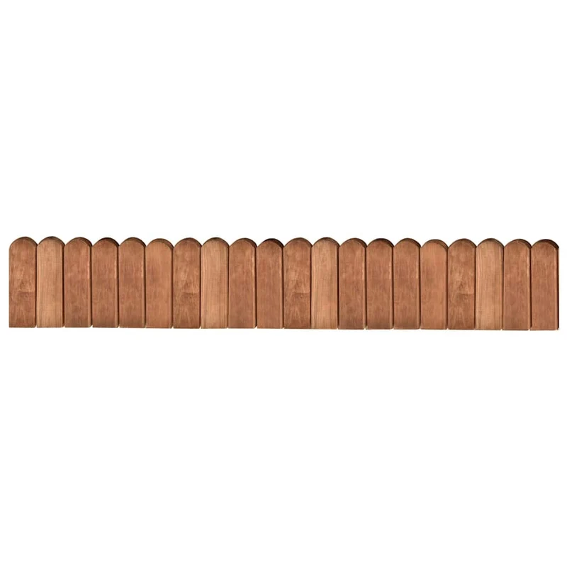 Beeteinfassung Braun 120 cm Imprägniertes Kiefernholz flexibel Rasenkante