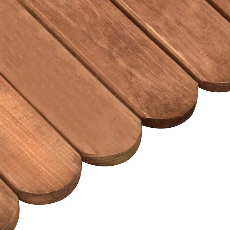 Beeteinfassung Braun 120 cm Imprägniertes Kiefernholz flexibel Rasenkante