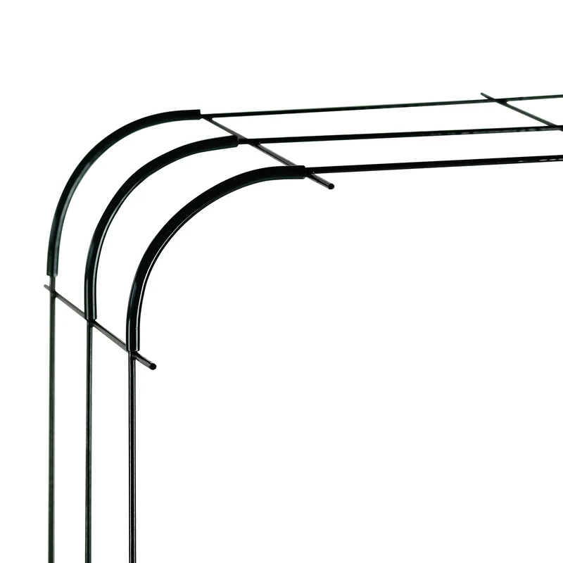 bellissa Rankgitter Verbinder Andybell 90° (6er Set); L 13 x B 1 x H 13 cm, Pulver besch., 1.5 mm verz.