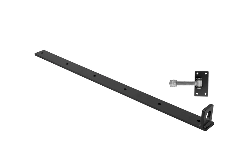 Tor-Scharnier 80cm verstellbar - schwarz pulverbeschichted