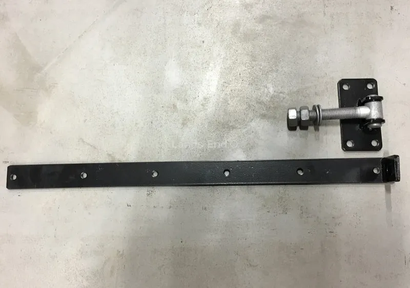 Tor-Scharnier 80cm verstellbar - schwarz pulverbeschichted
