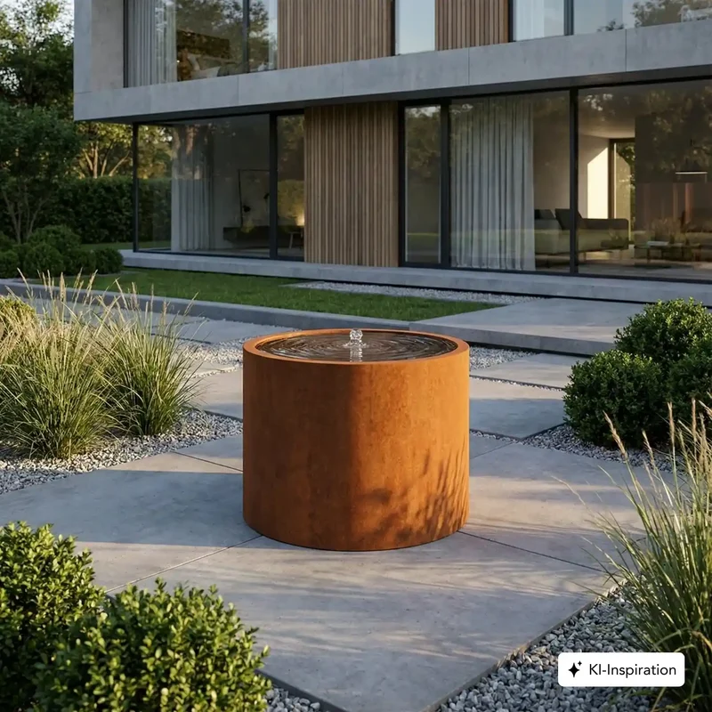 Wassertisch Sonoma Cortenstahl, rund