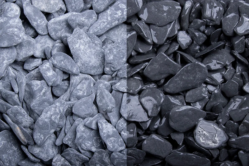 Canadian Slate schwarz getrommelt, 15-30 mm