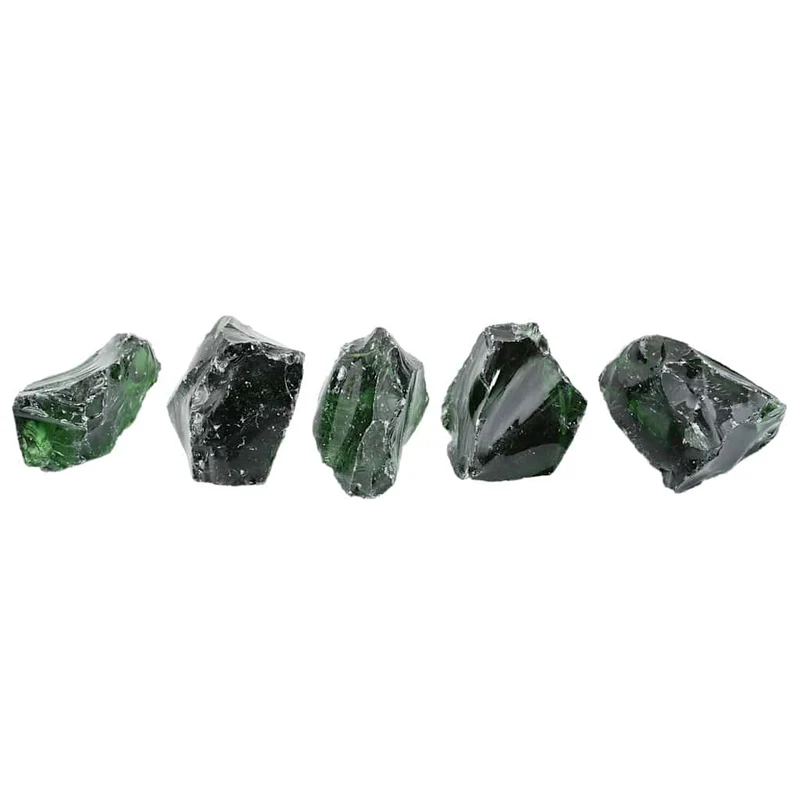 Gabionensteine aus Glas Grün 60-120 mm 25 kg Glassteine Dekosteine Glasbrocken
