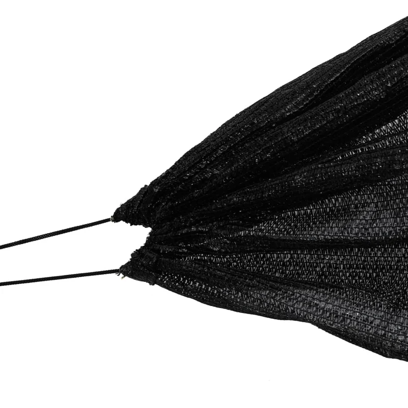 Netztunnel Schwarz 300x50x48,5 cm Stahl PP Schattierung Pflanzenschutz