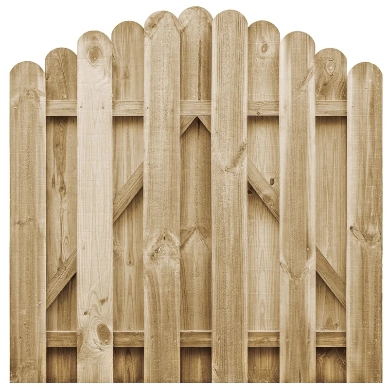 Gartentor Kiefernholz imprägniert 100 x 100 cm Gartentür Holztür Holztor