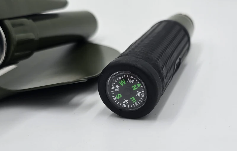 Klappspaten Survival Outdoor Bushcraft Camping mit Kompass & Tasche Pionier