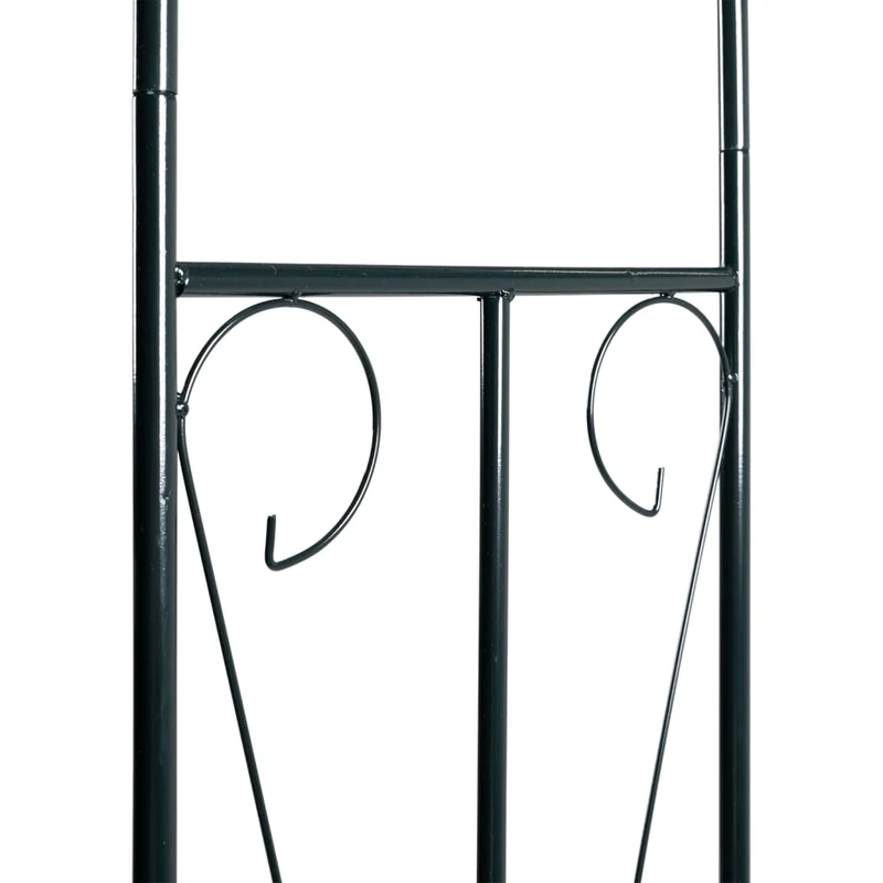 Rosenbogen Torbogen Schwarz 258 cm Rosenspalier Kletterhilfe Eisen