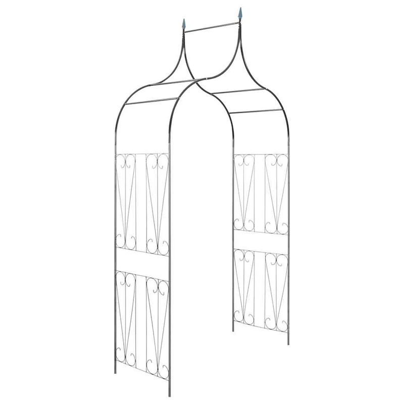 Rosenbogen mit Deko-Spitzen Dunkelgrün 283 cm Torbogen Kletterhilfe