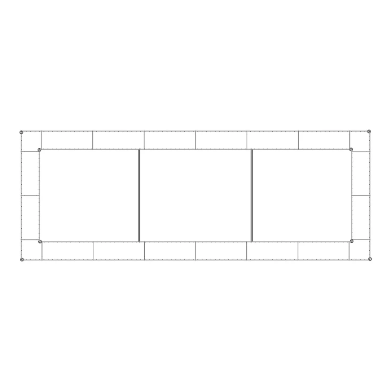 bellissa Hochbeet "premium" eckig inkl. Trennfolie 200x75xH=100 cm