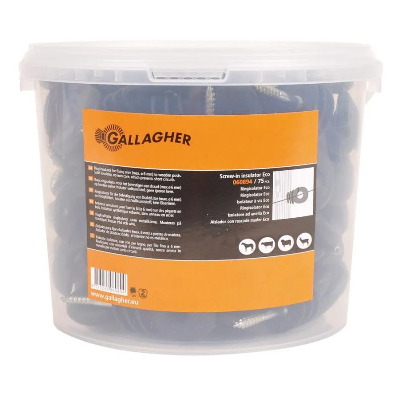 Ringisolator Holz - Economy, 75 Stück