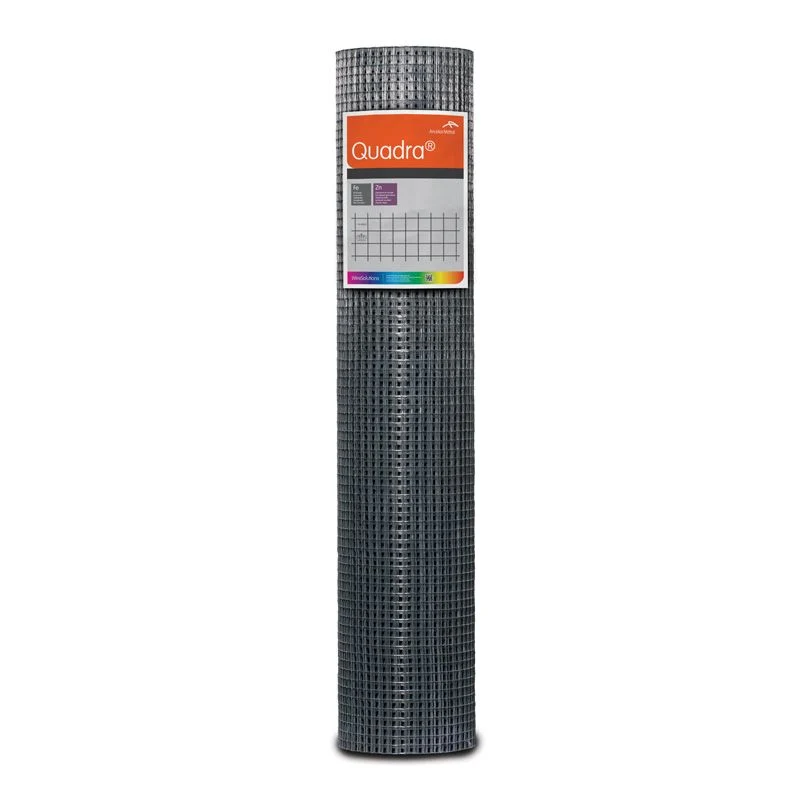 Quadra® Quadratisches Geschweißtes Drahtgeflecht - 80 cm hoch | Rolle 25 m