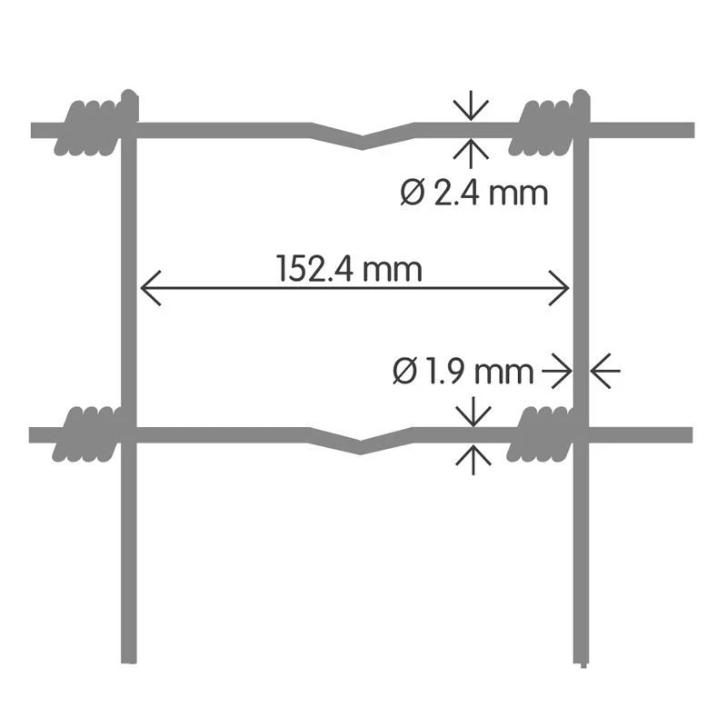 Prairie® Leichtgewichtgitter - 60 cm hoch | Rolle 50 m