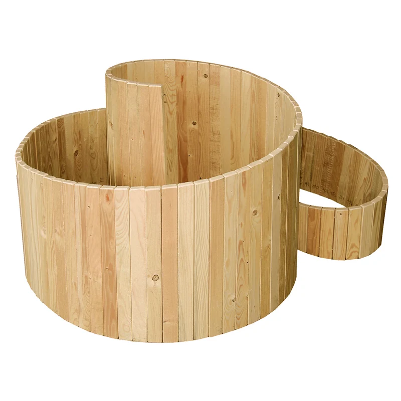 bellissa Kräuterspirale Holz 120x120 cm Nadelholz inkl.Trennfolie, naturbelassen