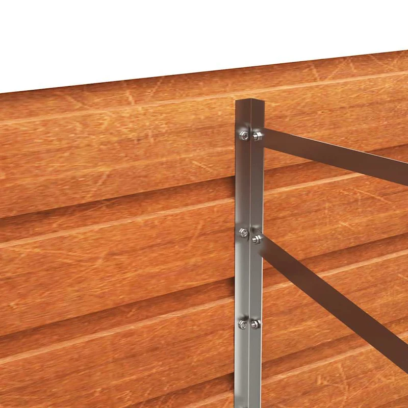 Hochbeet 320x80x77 cm Cortenstahl rostig Pflanzbeet Pflanzkasten