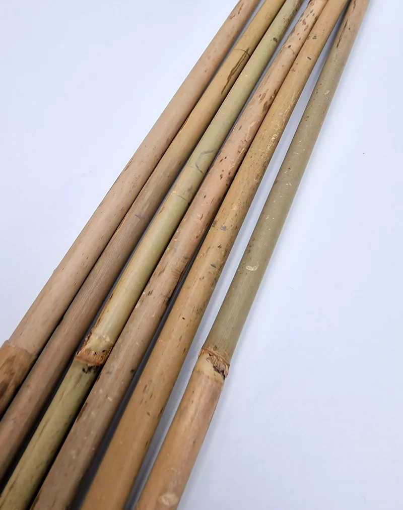Tonkinstäbe ca. 120 cm Ø 15-17 mm Pflanzstäbe Rankstäbe Bambusstab Stange 20 Stück Braun